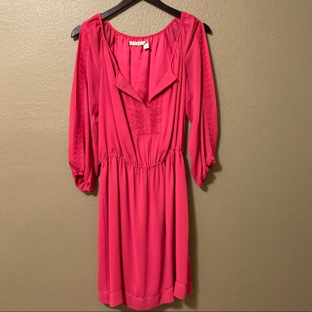 Chelsea & Violet Embroidered Shirt Dress w/ Belt